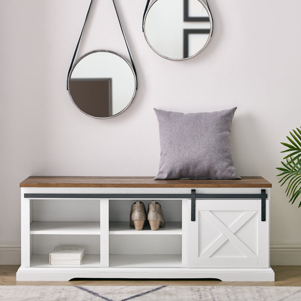 Gracie Oaks Kosjo Shoe Storage Bench & Reviews Wayfair